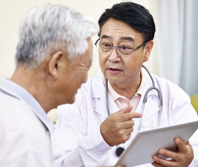 Stock Image of Doctor Talking Patient